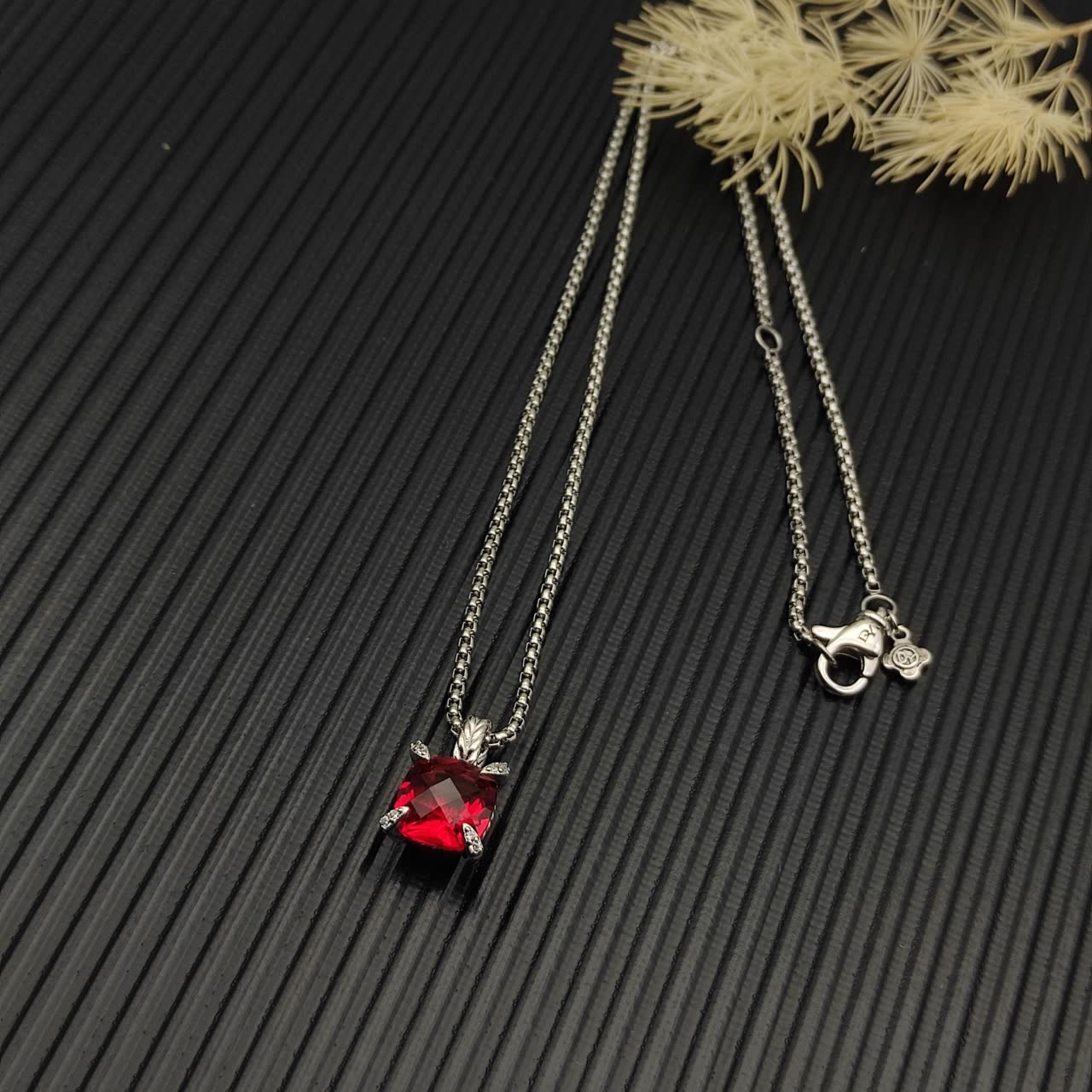 David Yurman Sterling Silver Cable Collectibles Necklace